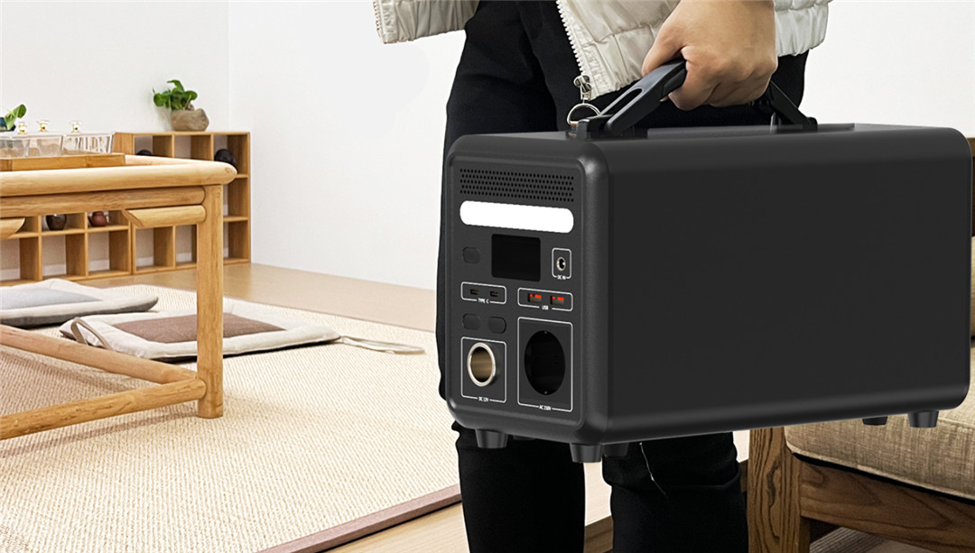 Outdoor Camping With Portable Power Station